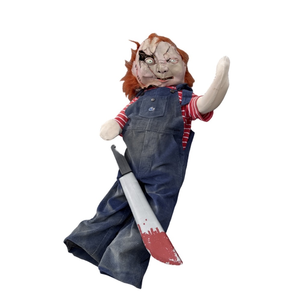 Chucky doll with knife life size homemade